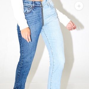 Revice ying yang cropped jeans